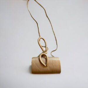 NiteBags gold fabric evening purse